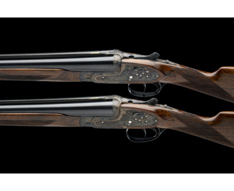 AYA A LITTLE USED PAIR OF 12-BORE 'MODEL 25' HAND-DETACHABLE SIDELOCK EJECTORS, serial no. 484573 / 4, for 1976, 25in. nitro 
