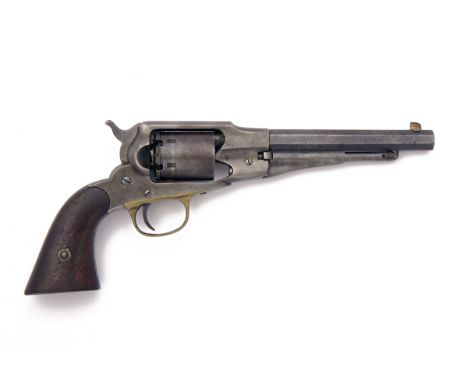 E. REMINGTON & SONS, USA A .380 (RIMFIRE) SIX-SHOT REVOLVER, MODEL 'FACTORY CONVERSION OF NEW MODEL BELT REVOLVER', serial no