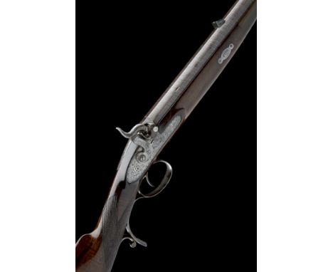 W. &amp; J. RIGBY, DUBLIN A 22-BORE PERCUSSION SINGLE-BARRELLED RIFLE FOR LARGER GAME, serial no. 10708, for 1855, with octag