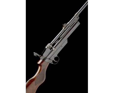 WEBLEY &amp; SCOTT, BIRMINGHAM A GOOD .22 BARREL-COCKING AIR-RIFLE , MODEL 'MKII SERVICE', serial S8512, circa 1936, with 25 