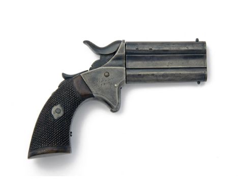 A .32 (RIMFIRE) TURN-OVER VEST-PISTOL, UNSIGNED, MODEL 'WOODWARD'S PATENT', serial no. 39997, circa 1870, with 2 1/8in. barre