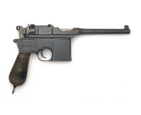 MAUSER, GERMANY A 7.63mm (MAUSER) SEMI-AUTOMATIC PISTOL, MODEL 'C96 'BROOMHANDLE' WARTIME COMMERCIAL', serial no. 305966, for