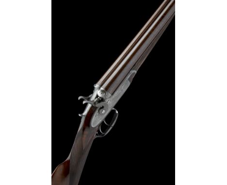 W. B. BARRATT A 12-BORE 1864 PATENT BAR-IN-WOOD LIFT-UP TOPLEVER ROTATING SINGLE BOLT SNAP-ACTION HAMMERGUN, serial no. 5076,