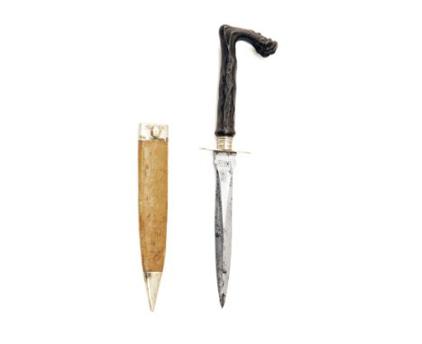 SLATER BROS., SHEFFIELD A SCARCE DAGGER WITH GUTTA-PERCHA HILT, circa 1881 and probably for the South American market, with 5