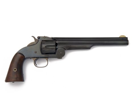 SMITH & WESSON, USA  A SCARCE .44 (S&W AMERICAN) SIX-SHOT REVOLVER, MODEL 'No.3 FIRST MODEL AMERICAN', serial no. 6165, circa