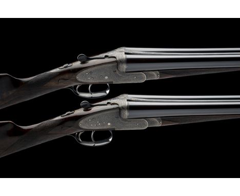 WILLIAM EVANS A PAIR OF LIGHTWEIGHT 12-BORE SIDELOCK EJECTORS, serial no. 16933 / 4, for 1932, 26 1/2in. nitro barrels, sunke