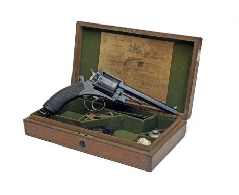 ADAM'S, LONDON A GOOD CASED .450 SIX-SHOT DOUBLE-ACTION REVOLVER, MODEL '1872 ADAMS', serial no. 6208, mid to late 1870's, wi