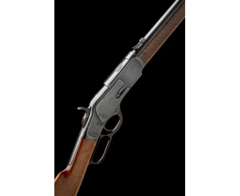 A SCARCE .44-40 (WIN) LEVER-ACTION CARBINE SPURIOUSLY SIGNED 'HENRY WINCHESTER', MODEL '1873', serial no. 983, Belgian, last 