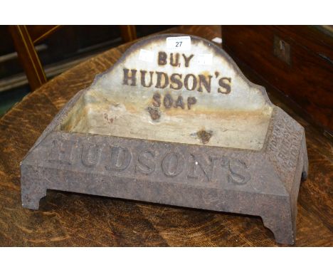 A Vintage Buy Hudsons Soap cast iron drinking trough