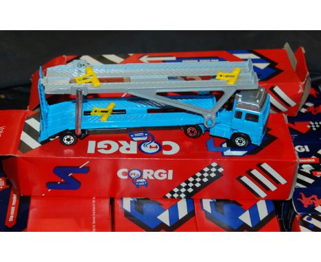 A box of Corgi models including trucks and cars etc and a tray lot of Action Man figures Condition Report: Available upon req