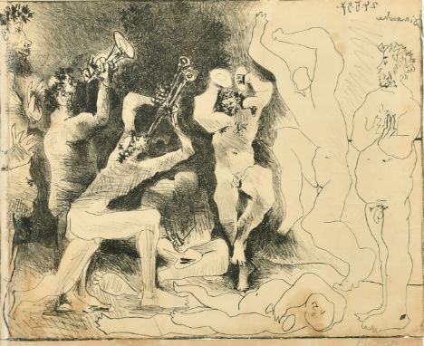 Pablo Picasso lithograph, 'La Danse des Faunes', 16.5" x 20.5". (a/f)