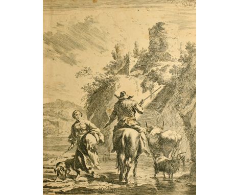 A collection of three old master engravings, largest 10.25" x 8.25" (27 x 21cm).