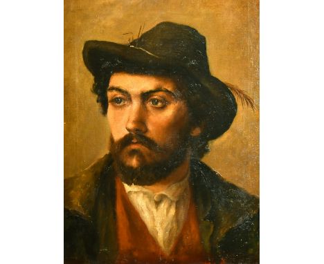 Italian School, Circa 1922, a head and shoulders portrait of a bearded gentleman, oil on canvas, inscribed verso, 18" x 14".