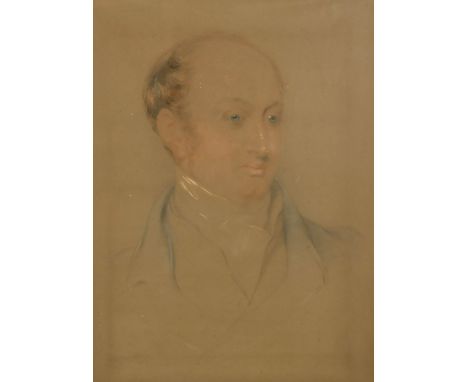 19th Century English School, A pastel portrait of a gentleman, 20" x 14.5".