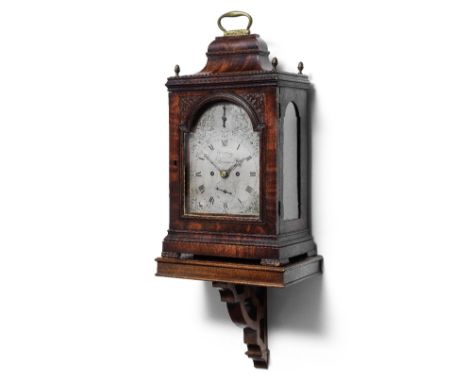 An 18th century mahogany bracket clock with pull repeat and calendar functionthe dial signed for Crane, Bromsgrovethe case su