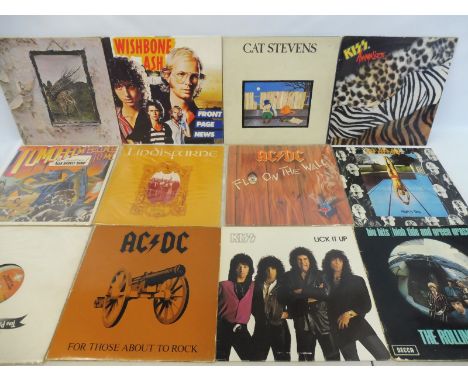 A collection of 12 mainly rock LPs, to include Led Zeppelin, original first press on Plum Atlantic.