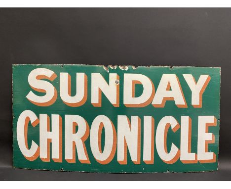 A Sunday Chronicle rectangular enamel sign, 30 x 15". 