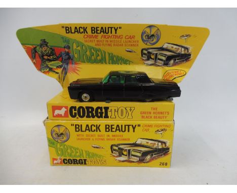 An original Corgi Green Hornet Black Beauty in a reproduction box and inner.
