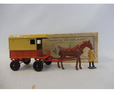 An original boxed Charbens delivery van with horse and man.