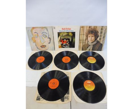 Bob Dylan - three albums, Self Portrait, Blond on Blond, Bringing it all back home, CBS label, all vinyl appears in at least 