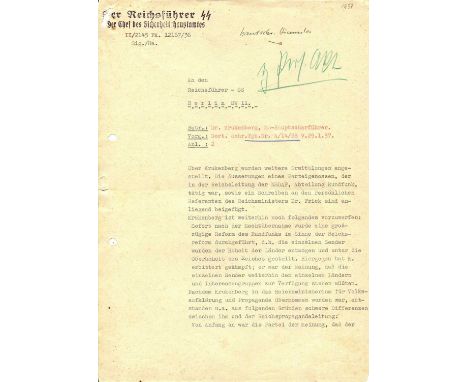 HEYDRICH REINHARD: (1904-1942) German Nazi official and SS-Obergruppenfuhrer of World War II, one of the main architects of t