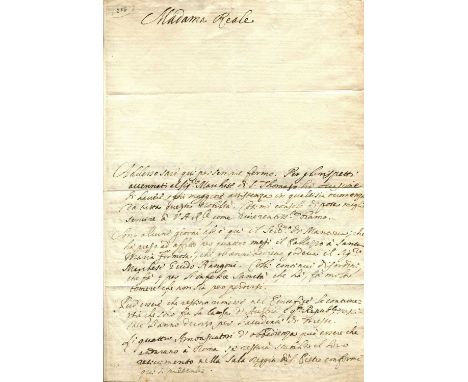 [THE MAN IN THE IRON MASK]: MATTIOLI ERCOLE ANTONIO (1640-1694) Italian politician, a minister in the service of Charles IV, 
