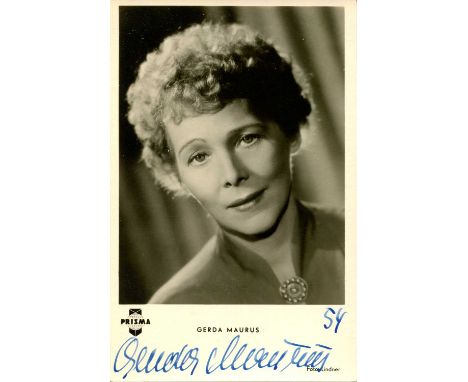 EUROPEAN CINEMA: Selection of signed postcard photographs (several vintage) by various film actresses and entertainers, most 