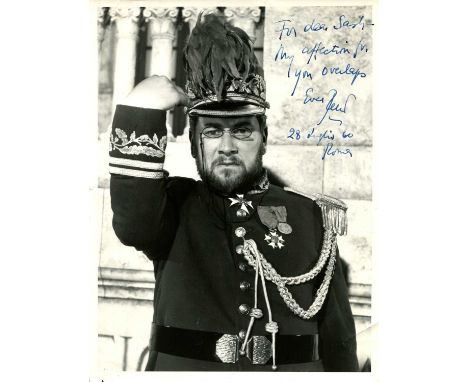 USTINOV PETER (1921-2004) British actor, Academy Award winner. A good vintage signed and inscribed 7 x 9.5 photograph of Usti
