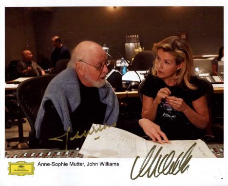 WILLIAMS JOHN &amp; MUTTER ANNE-SOPHIE: John Williams (1932- ) American Composer and Conductor. Academy Award winner, being t