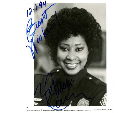 CRIME &amp; DETECTIVE DRAMAS: Selection of signed 8 x 10 photographs and slightly smaller (2) by various actors and actresses