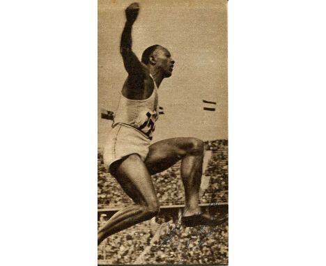 OWENS JESSE: (1913-1980) American athlete, famous for his participation at the Berlin Olympics in 1936 where he became the fi