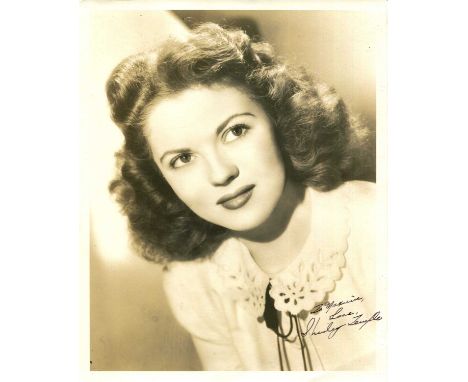 TEMPLE SHIRLEY: (1928-2014) American child actress, recipient of the first special Juvenile Academy Award in 1935. Vintage si