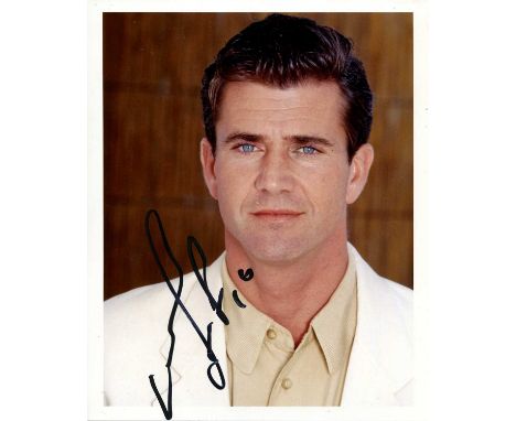 GIBSON MEL: (1956- ) American Actor and film Director, Academy Award winner. Signed colour 8 x 10 photograph by Gibson, the i