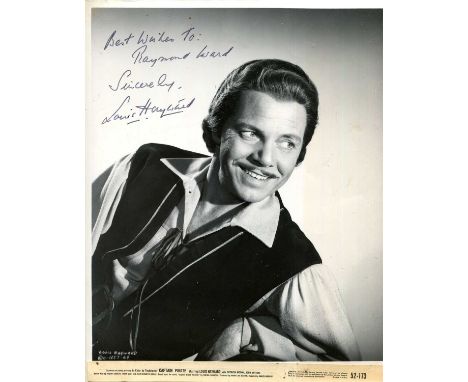 ADVENTURE FILMS: Selection of signed 8 x 10 photographs and very slightly smaller (2) by various film actors and actresses, e