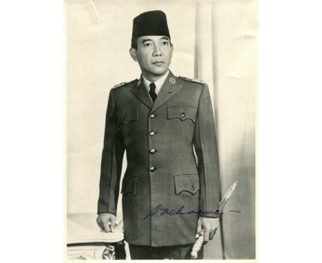 SUKARNO: (1901-1970) Indonesian statesman and revolutionary who served as the first President of Indonesia 1945-67. A very fi