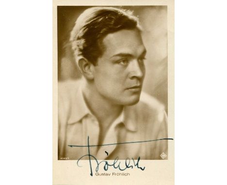 GERMAN CINEMA: Selection of signed postcard photographs (several vintage) by various German, and some Austrian, film actors i