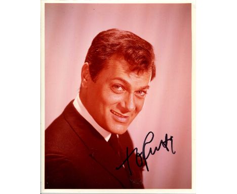 HOLLYWOOD ACTORS: An excellent selection of signed colour 8 x 10 photographs by various Hollywood film actors comprising Tony