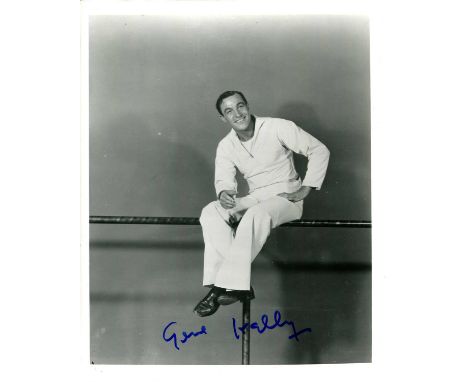 KELLY GENE: (1912-1996) American actor, dancer &amp; singer, the recipient of an Honorary Academy Award in 1951. Signed 8 x 1