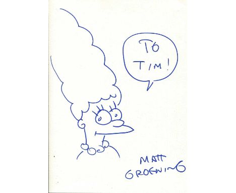 GROENING MATT: (1954- ) American cartoonist, writer and animator, creator of the American television series The Simpsons (198