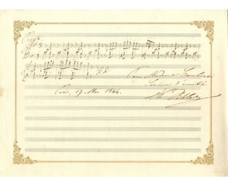 DOHLER THEODOR: (1814-1856) Baron Dohler. German Composer and piano Virtuoso of the Romantic period. Dohler died at the early