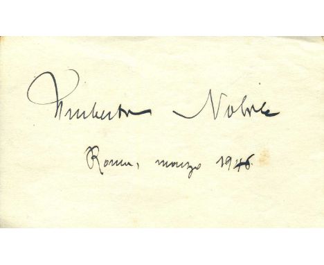 FAMOUS MEN: A good selection of signed pieces, cards, signed photograph (1), postcards etc., by a variety of famous men, the 