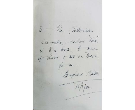 BADER DOUGLAS: (1910-1982) British fighter pilot, a World War II Ace (22.5 victories), recognized for his important role duri