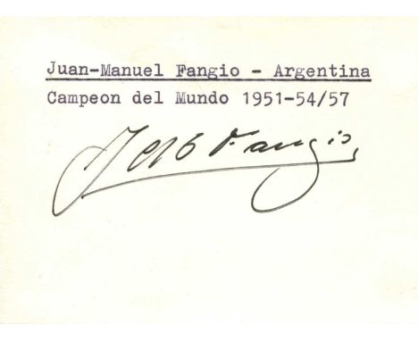 FORMULA ONE: A good selection of signed pieces, cards, signed postcard photographs and very slightly larger by various Formul