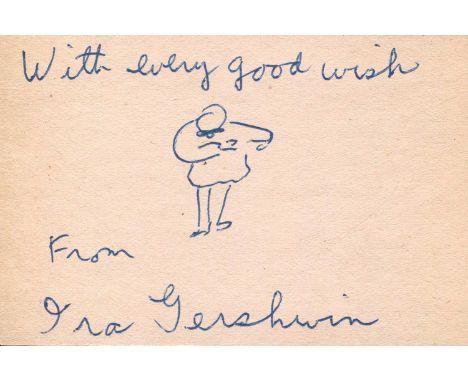 GERSHWIN IRA: (1896-1983) American lyricist who collaborated with his younger brother, composer George Gershwin. An attractiv