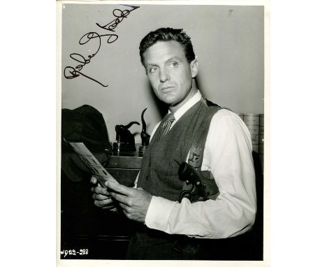 ACTORS: An excellent selection of signed 8 x 10 photographs by various film actors comprising Robert Stack (in costume as Eli