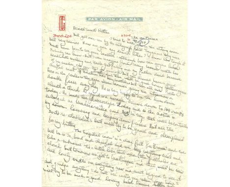 HEMINGWAY ERNEST: (1899-1961) American novelist, Nobel Prize winner for Literature, 1954. A good illustrated A.L.S., Big Kitt