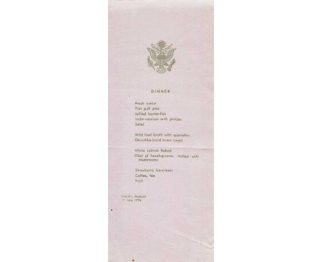 [NIXON RICHARD]: (1913-1994) American President 1969-74. A small, interesting collection of printed ephemera relating to the 