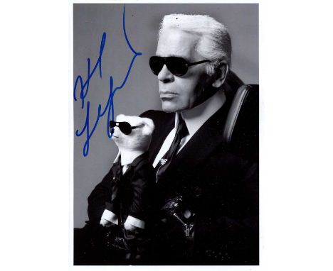 LAGERFELD KARL: (1933-2019) German fashion Designer. Lagerfeld was known as the creative director of Chanel since 1983 until 