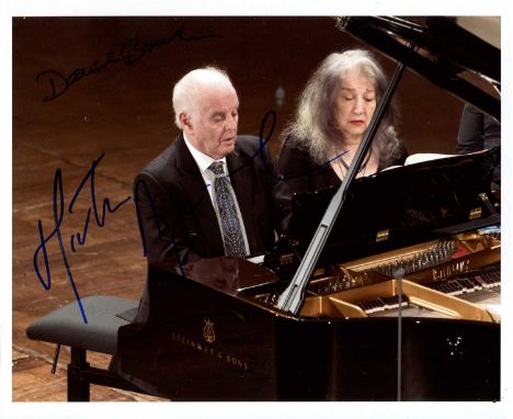 BARENBOIM DANIEL &amp; ARGERICH MARTHA: Daniel Barenboim (1942- ) Argentine-Israeli classical Pianist and Conductor, &amp; Ma
