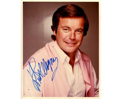 ACTORS: A good selection of signed colour 8 x 10 photographs by various actors comprising Robert Wagner, James Woods, Patrick